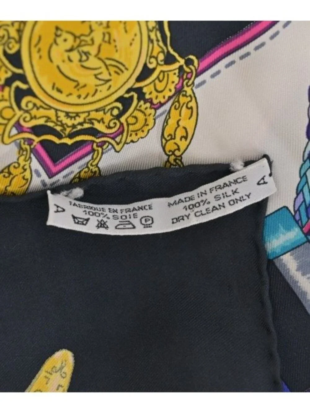 Hermes Bandana Scarf Black